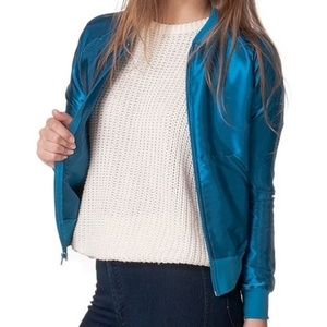 American Apparel Satin Bomber Jacket